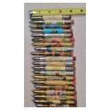 20 Tin Advertising Bullet Pencils