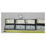 4- US $2  Notes in Sleeves