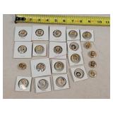 20 Vintage Presidential & Other Pins