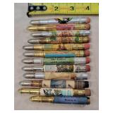 12- Tin Advertising Bullet Pencils