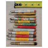 12- Tin Advertising Bullet Pencils
