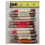 12- Tin Advertising Bullet Pencils