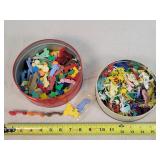 Vintage Toy Tractor / Flamingo Prizes / Charms