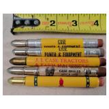 5- JI Case Bullet Pencils