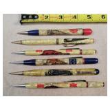 6- Vintage Train Mechanical Pencils