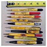 10- Vintage Advertising Mechanical Pencils