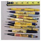 10- Vintage Advertising Mechanical Pencils