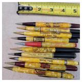 10- Vintage Advertising Mechanical Pencils