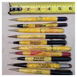10- Vintage Advertising Mechanical Pencils