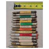 14- Square Tin Advertising Bullet Pencils