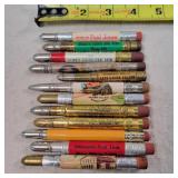 12- Tin Advertising Bullet Pencils