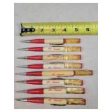8- Vintage Peanut Adv. Mechanical Pencils