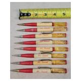 8- Vintage Peanut Floater Mechanical Pencils