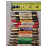 12- Tin Advertising Bullet Pencils