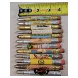 12- Tin Advertising Bullet Pencils