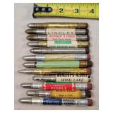 12- Tin Advertising Bullet Pencils