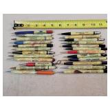 24- Celluloid Advertising Mechanical Pencils