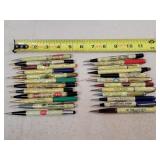 24- Celluloid Advertising Mechanical Pencils