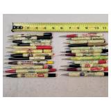24- Celluloid Advertising Mechanical Pencils