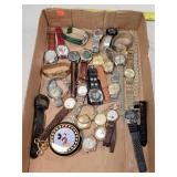 Box of Wrist Watches (some not complete)