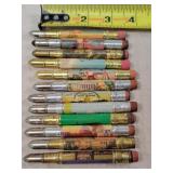 12- Tin Advertising Bullet Pencils