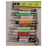 12- Tin Advertising Bullet Pencils