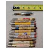 12- Tin Advertising Bullet Pencils
