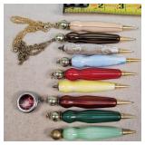 9- Vintage Dangle Mechanical Pencils Collection