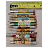 12- Tin Advertising Bullet Pencils
