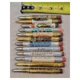 12- Tin Advertising Bullet Pencils