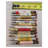 12- Tin Advertising Bullet Pencils