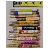 12- Tin Advertising Bullet Pencils