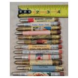 12- Tin Advertising Bullet Pencils