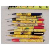 10- Celluloid Advertising Mechanical Pencils