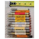 12- Tin Advertising Bullet Pencils