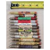 12- Tin Advertising Bullet Pencils