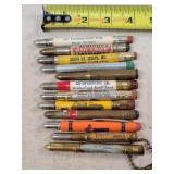 12- Tin Advertising Bullet Pencils