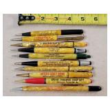 10- Celluloid Advertising Mechanical Pencils