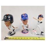 3 Baseball Bobble Heads