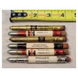 6- Tin IH Bullet Pencils