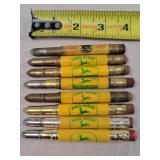 8- Tin John Deere Bullet Pencils