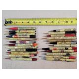 24- Celluloid Advertising Mechanical Pencils