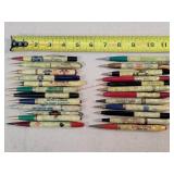 24- Celluloid Advertising Mechanical Pencils