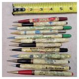 12- Vintage Advertising Mechanical Pencils