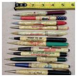 12- Vintage Advertising Mechanical Pencils