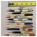 12- Vintage Advertising Mechanical Pencils