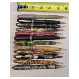 12 Random Fountain Pens  / Pencils
