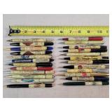 24- Celluloid Advertising Mechanical Pencils