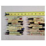24- Celluloid Advertising Mechanical Pencils