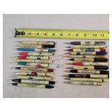 24- Celluloid Advertising Mechanical Pencils